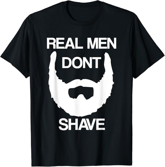 Lustige Bärte, die echte Männer nicht rasieren TShirt Amazon.de Fashion